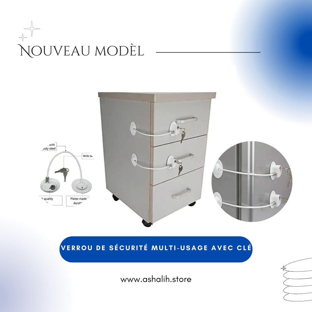 Verrou de sécurité multi-usage avec clé 2pcs